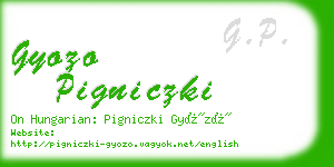 gyozo pigniczki business card